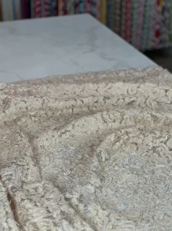 Patina Sheer Table Linen in Champagne