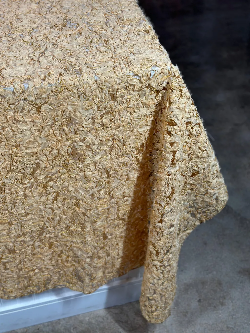 Patina Sheer Table Linen in Gold