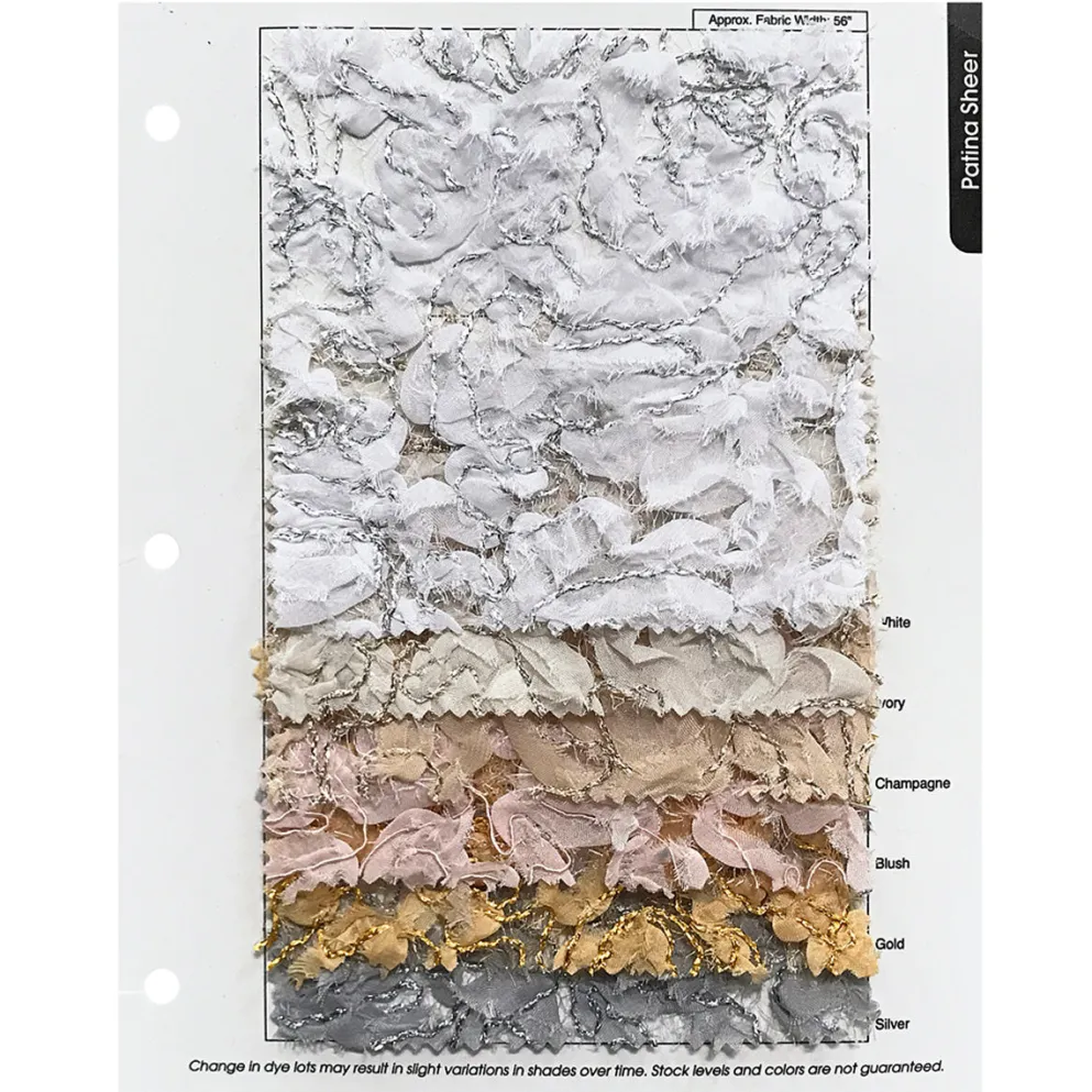 Patina Sheer Table Linen in Gold