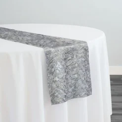 Patina Sheer Table Runner in Silver