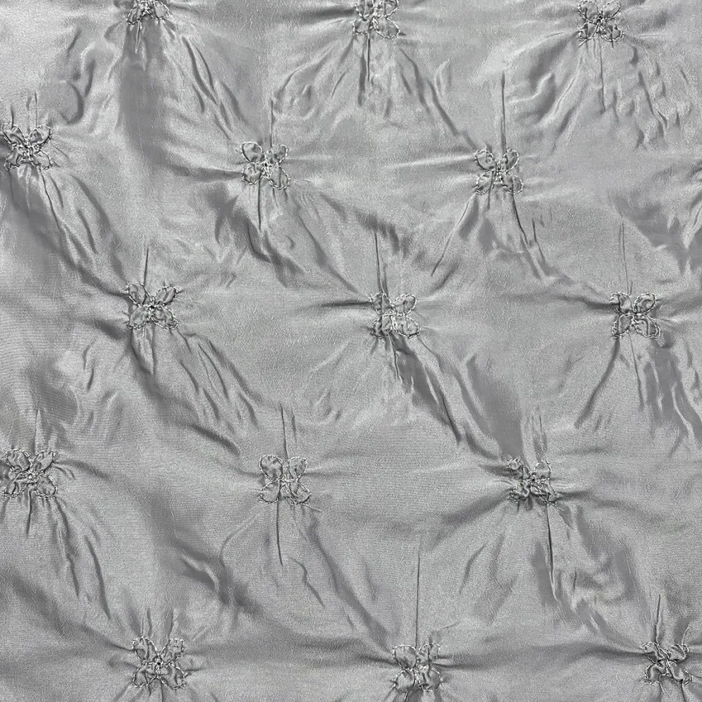 1pc - Belly Button (Pinwheel) Table Linen 132" Round - Silver