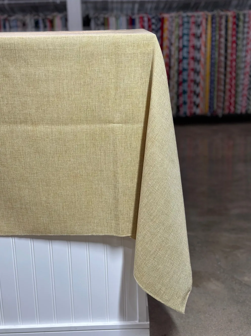 1pc - Imitation Burlap Table Linen 72"x72" Square - Natural
