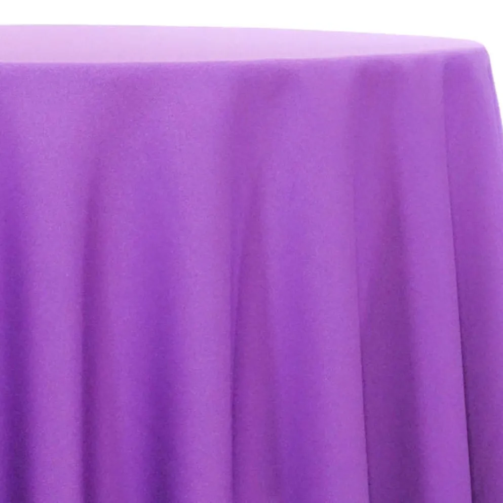 1pc - Lamour (Dull) Satin Table Linen 108" Round - Purple 9685