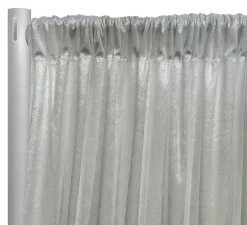 1pc - Lush Velvet Drapery Panel in White (14' Tall x 58