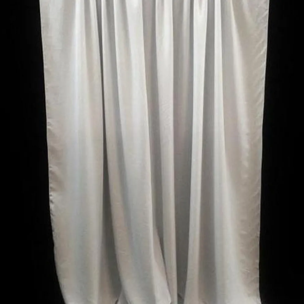 1pc - Premium Poly (Poplin) Drapery Panel in Taupe 1189 (11' Tall x 58" Wide)