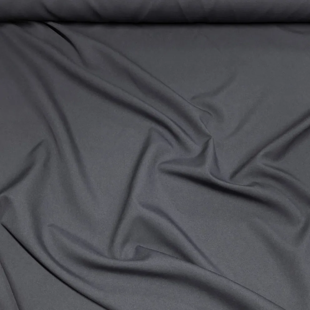 1pc - Premium Poly (Poplin) Drapery Panels 14' Tall x 58" Wide - Charcoal