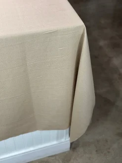 1pc - Rustic Linen Table Linen in Wheat (90
