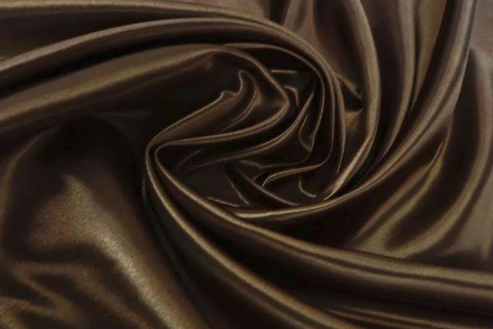 200pcs - Charmeuse Satin - 6"x108" Sash w/ Straight Ends - Brown