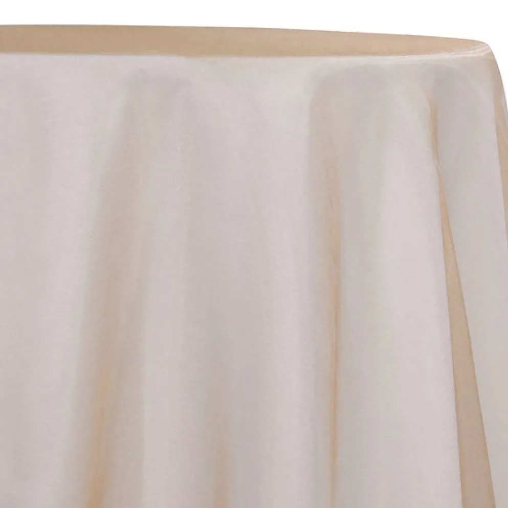 6pcs - Crystal Organza Table Linen 85"x85" Square - Peach 705