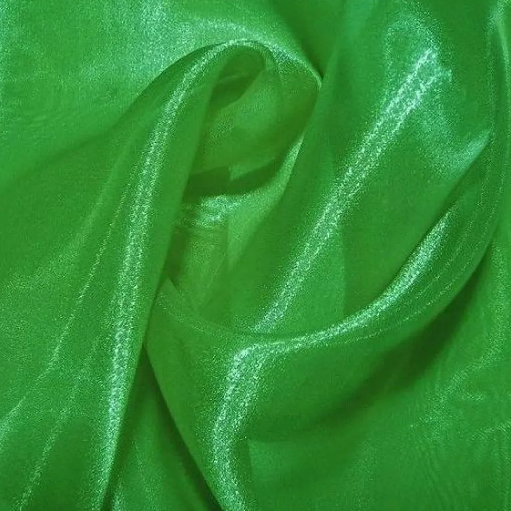12pcs - Crystal Organza Table Linen 85"x85" Square - Green 1875