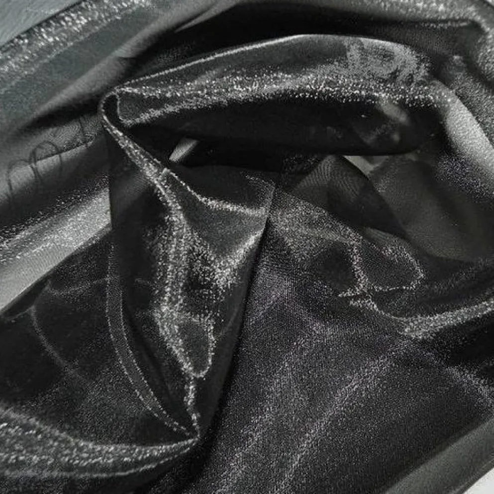 6pcs - Crystal Organza Table Linen 85"x85" Square - Black
