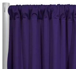 1pc - Scuba (Wrinkle-Free) Drapery Panel in Purple 1258 (10' Tallx58