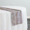10pcs - Dahlia Sequins Table Runner 14"x108" - Champagne
