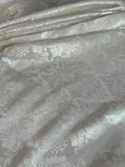 4pcs - Damask Poly Table Linen 58"x58" Square - Ivory