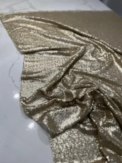 4pcs - Glitz Sequins Table Linen 90"x90" Square - Champagne