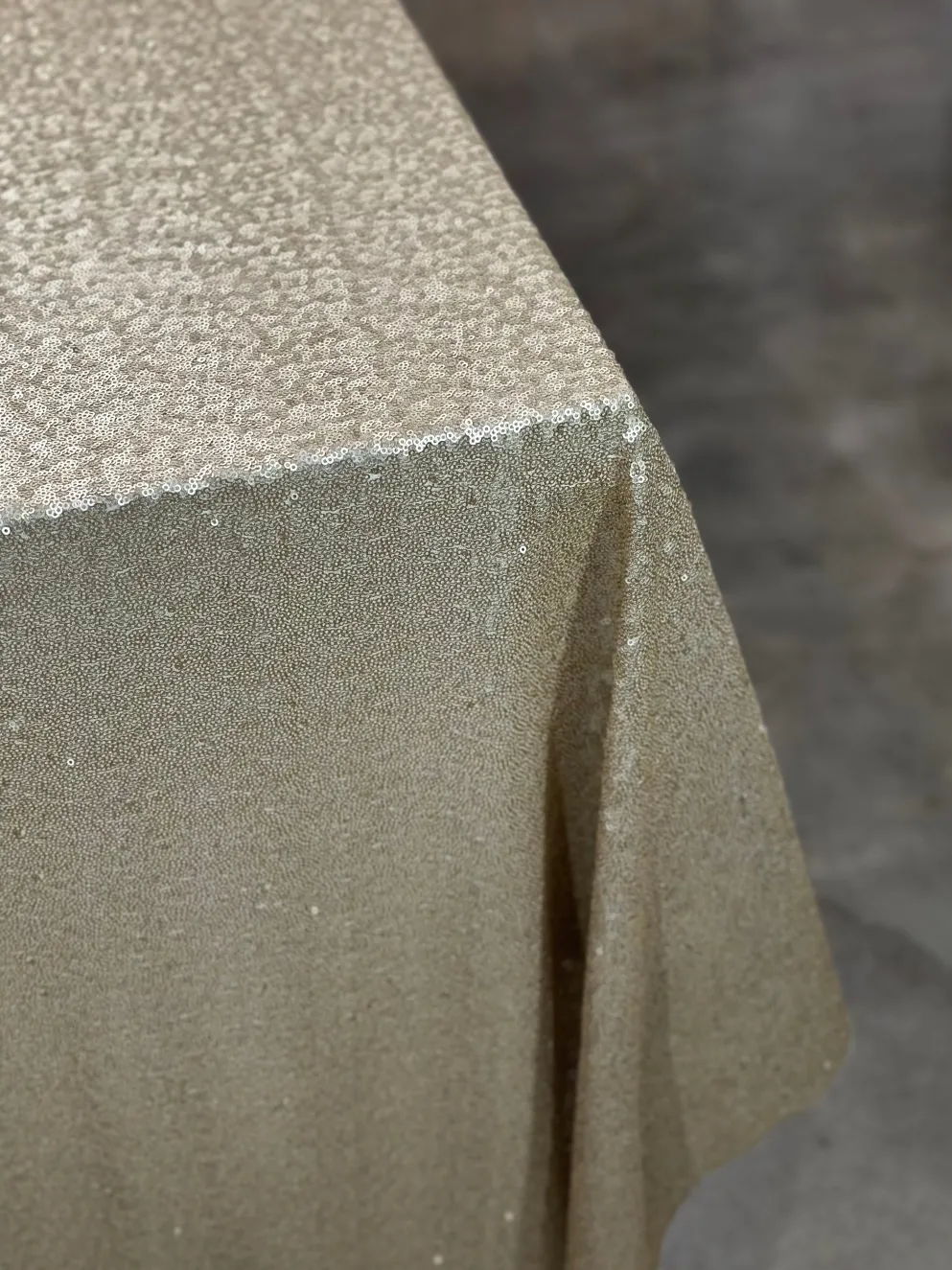 4pcs - Glitz Sequins Table Linen 90"x90" Square - Champagne
