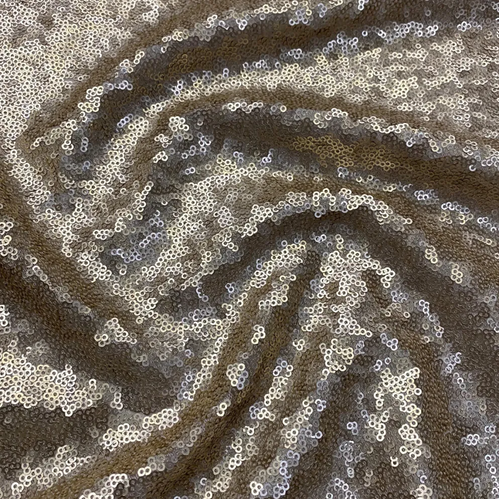 4pcs - Glitz Sequins Table Linen 90"x90" Square - Champagne