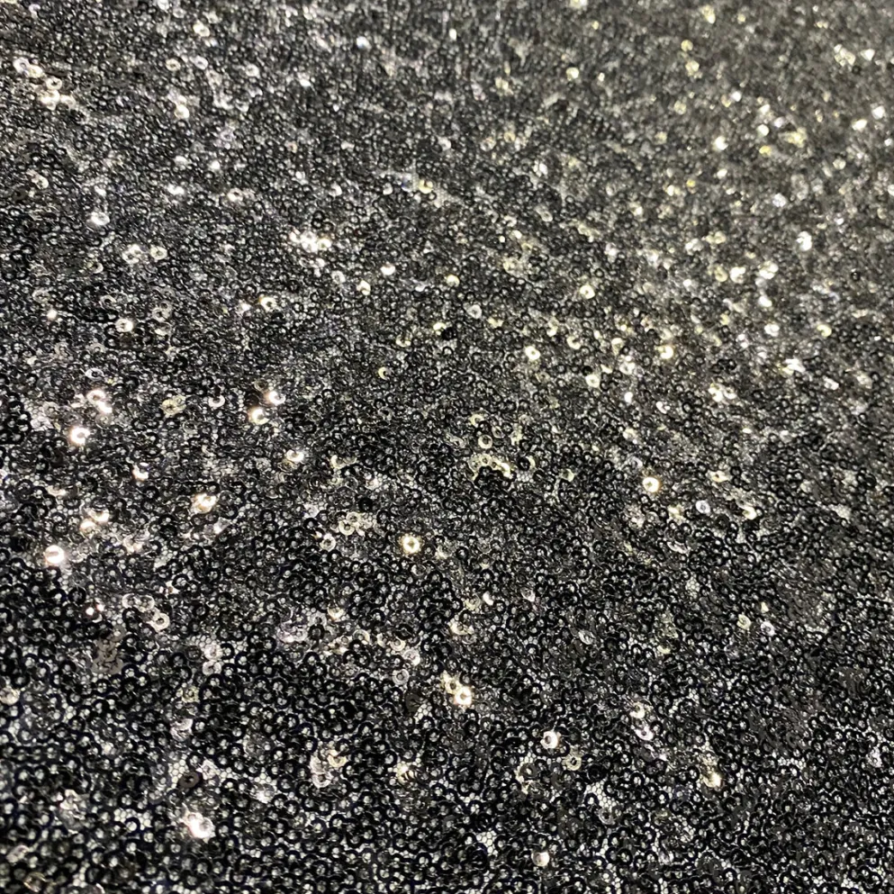 10pcs - Glitz Sequins Table Runner 14"x108" - Black