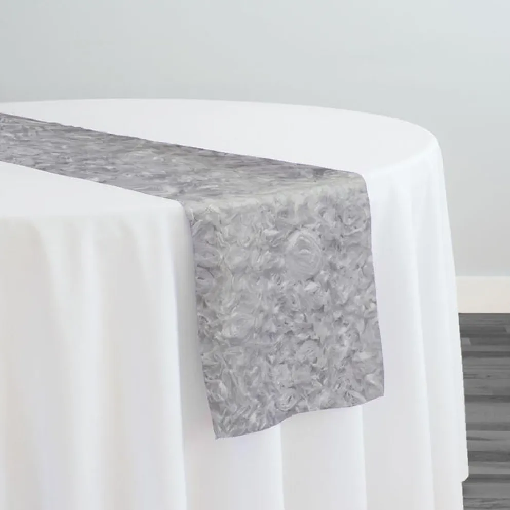 10pcs - Lush Chiffon Table Runner in 24"x180" Runner - White