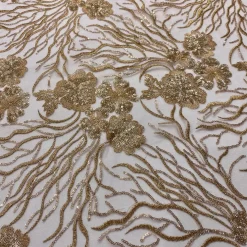 120pcs - Marigold Sequins (w/ Poly Lining) Table Napkin 20