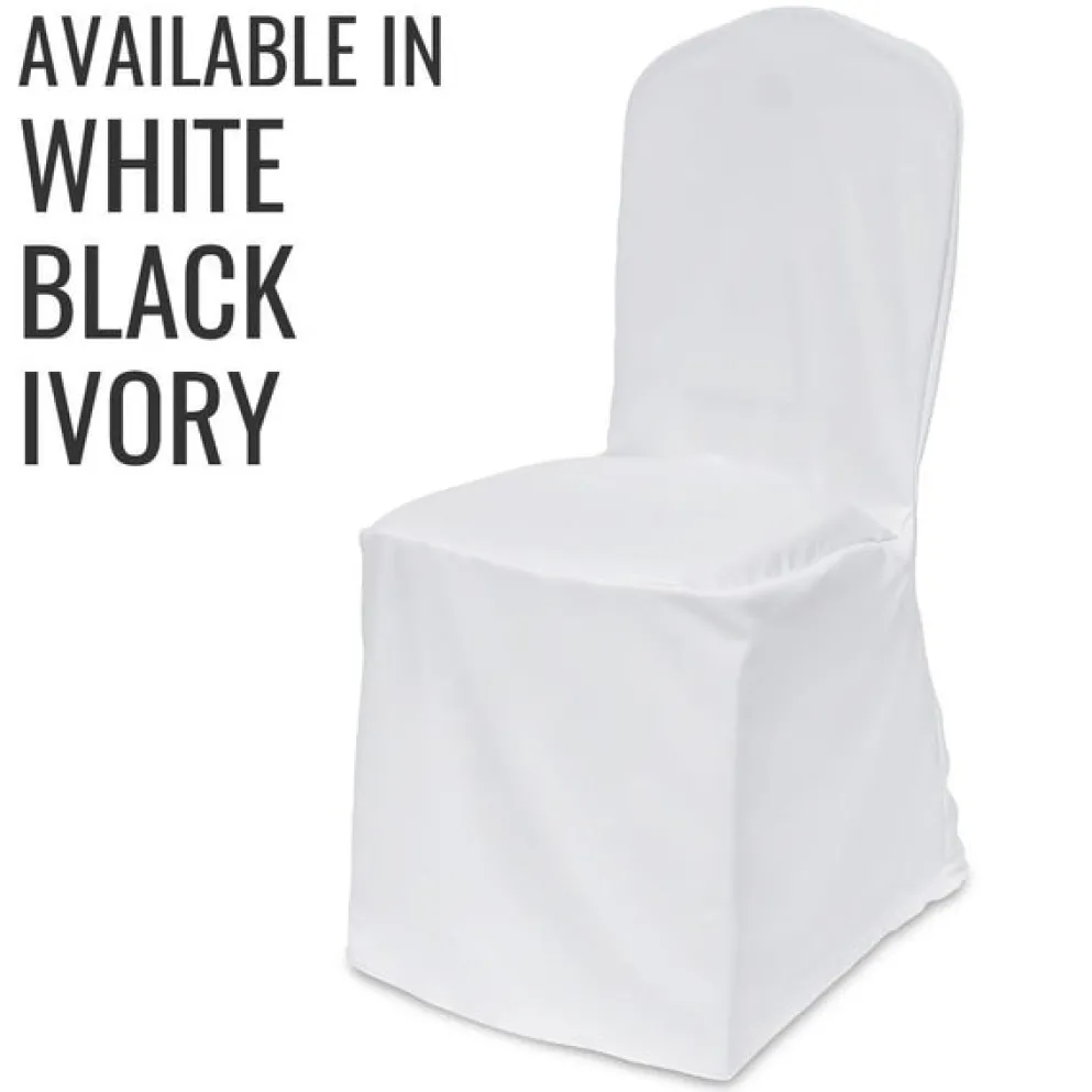 50pcs - Polyester Poplin Chair Cover (3 Colors)