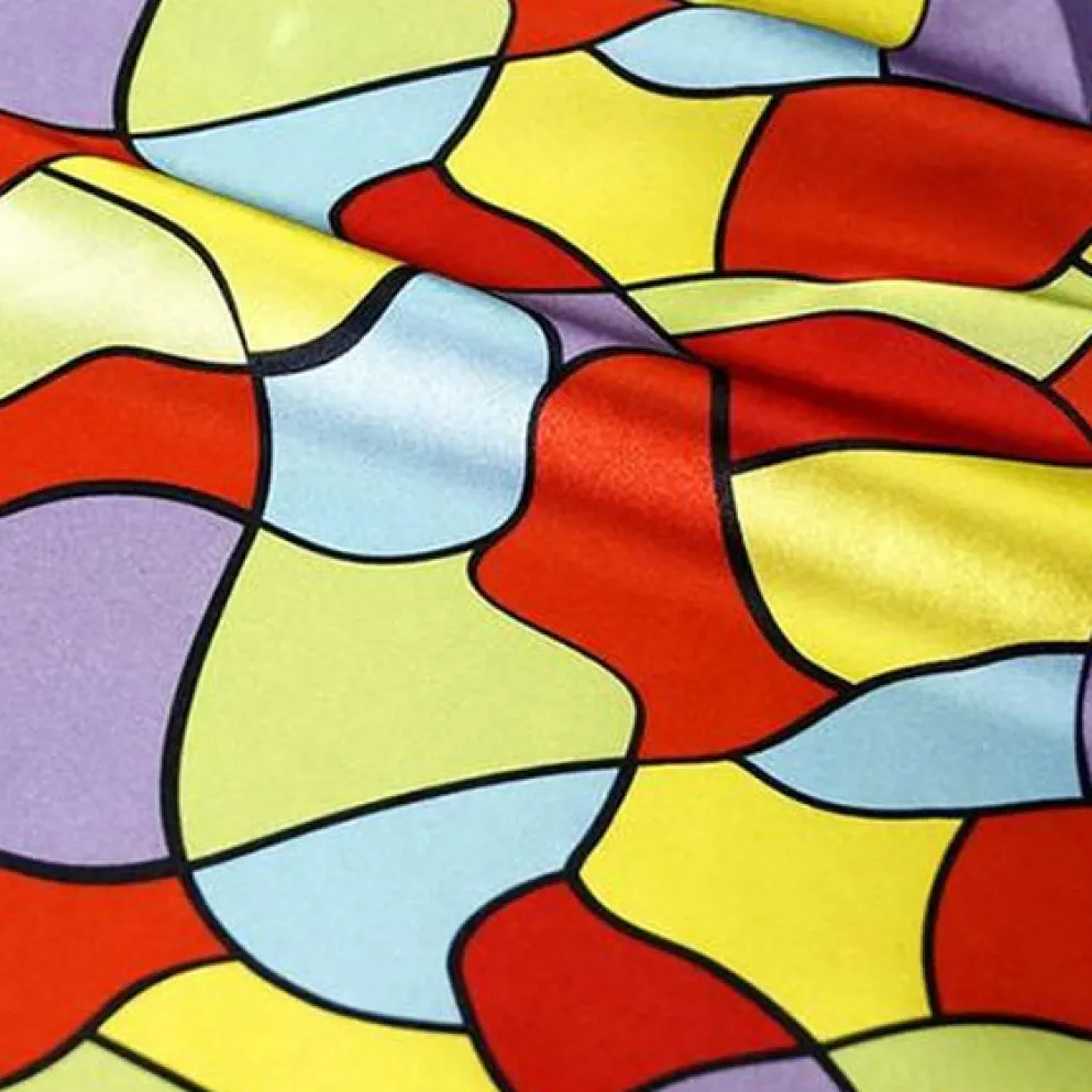 10pcs - Puzzle Piece Print Table Linen 132" Round