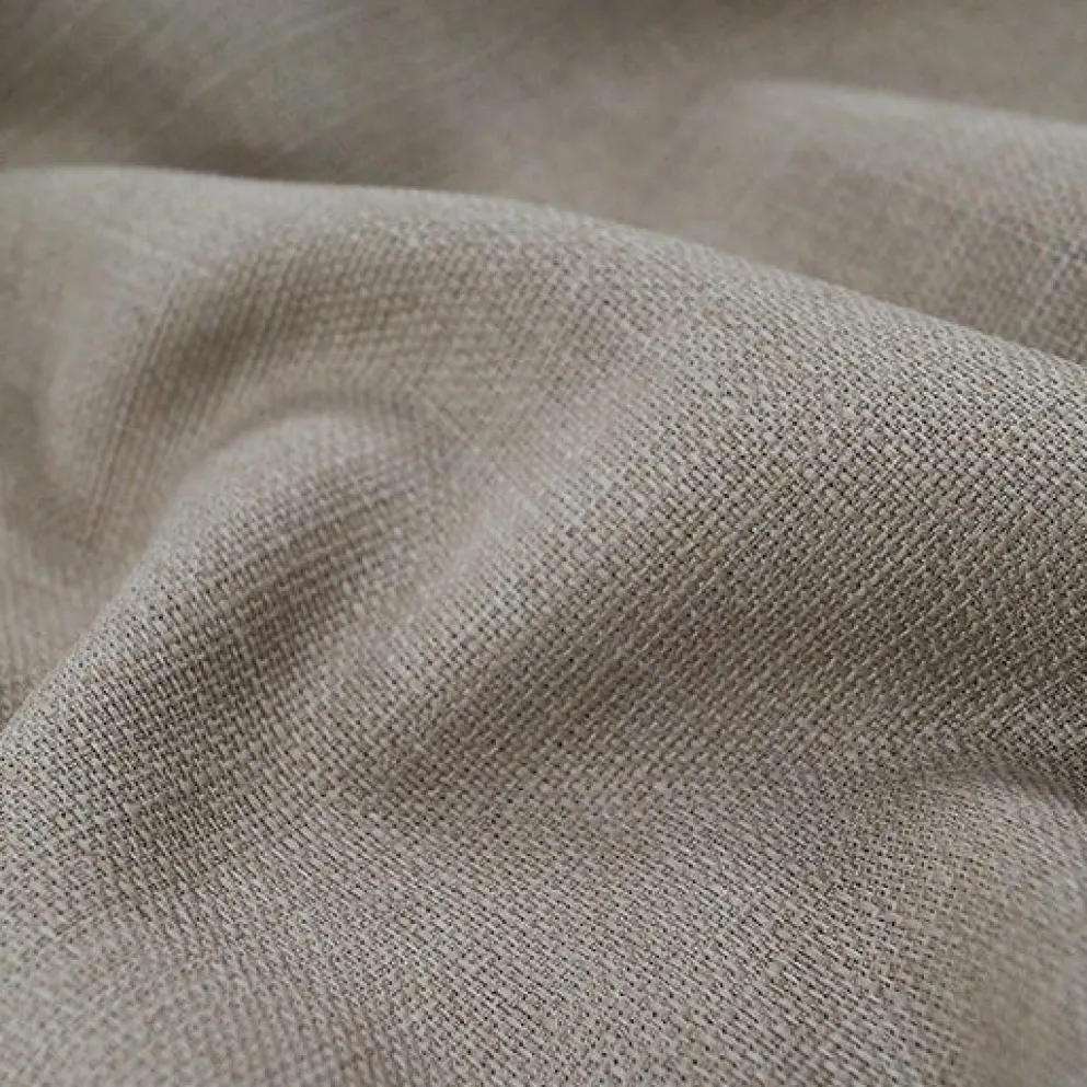 2pcs - Rustic Linen Drapery Panels 14' Tall x 113" Wide - Wheat