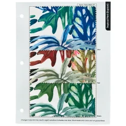 2pcs - Tropical Print (Dupioni) Table Linen in Red (90