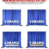 1pc - Voile Drapery Panel in White (10'Tall x 58" Wide)