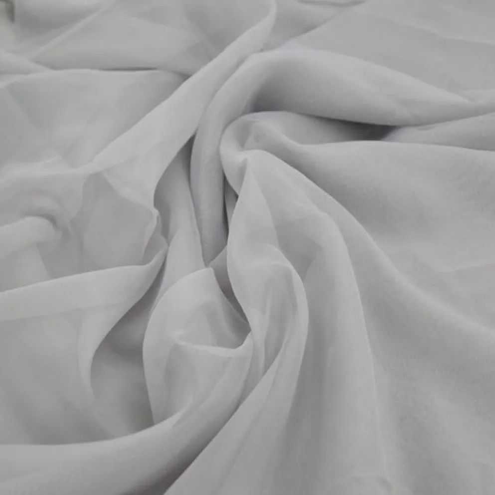 1pc - Voile Drapery Panels 14' Tall x 118" Wide - Silver