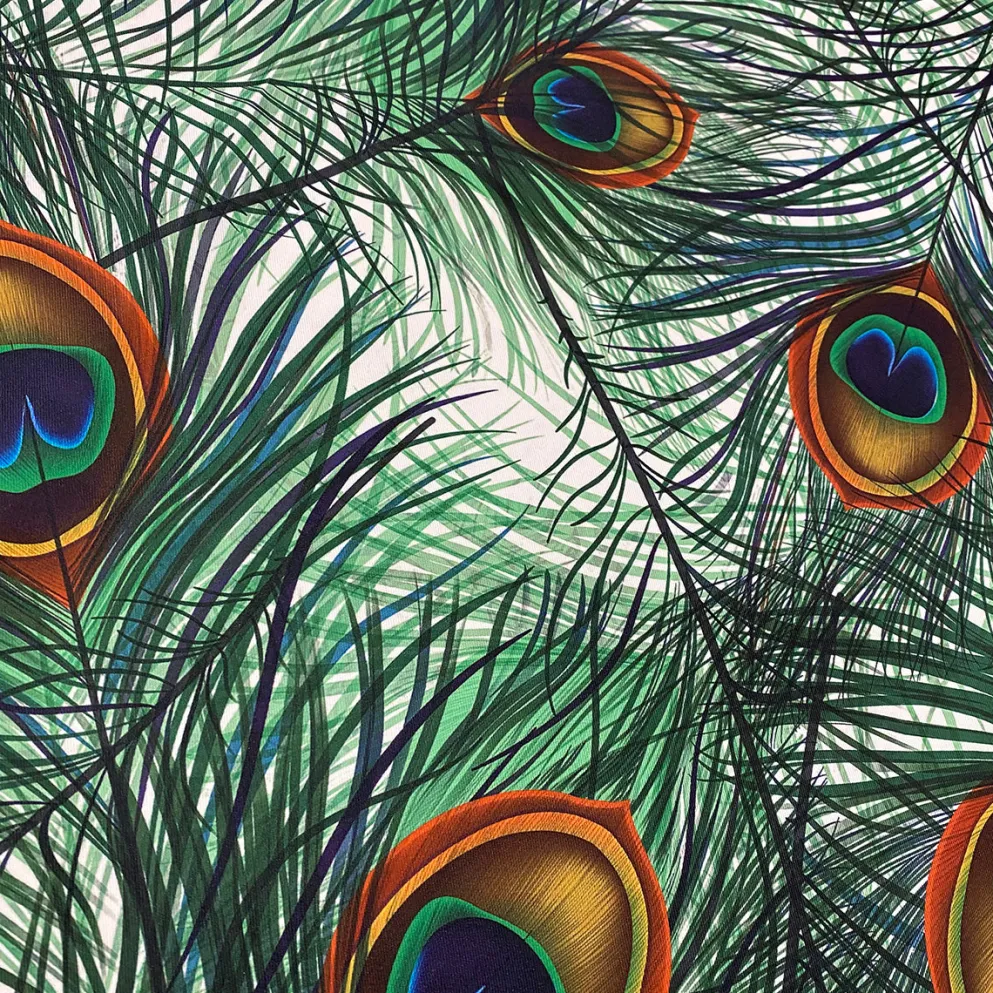 Peacock (Poly Print) Table Runner