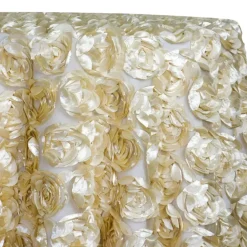 Peony Bouquet Table Linen in Champagne