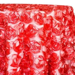 Peony Bouquet Table Linen in Coral