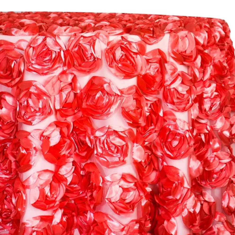 Peony Bouquet Table Linen in Coral