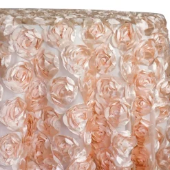 Peony Bouquet Table Linen in Peach