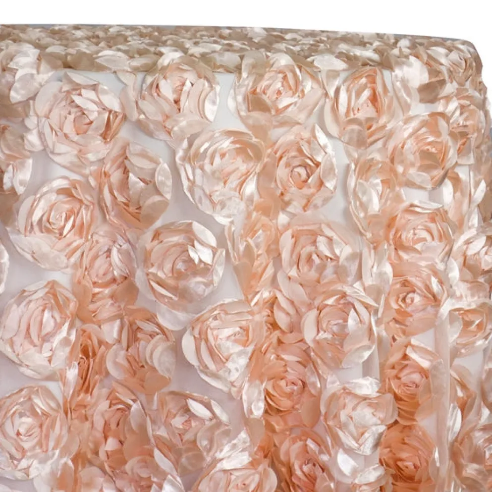 Peony Bouquet Table Linen in Peach