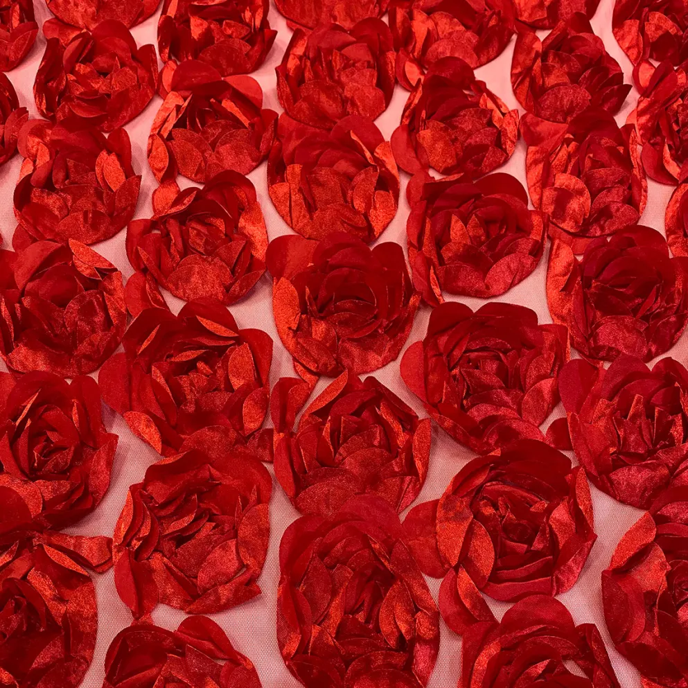 Peony Bouquet Table Linen in Red