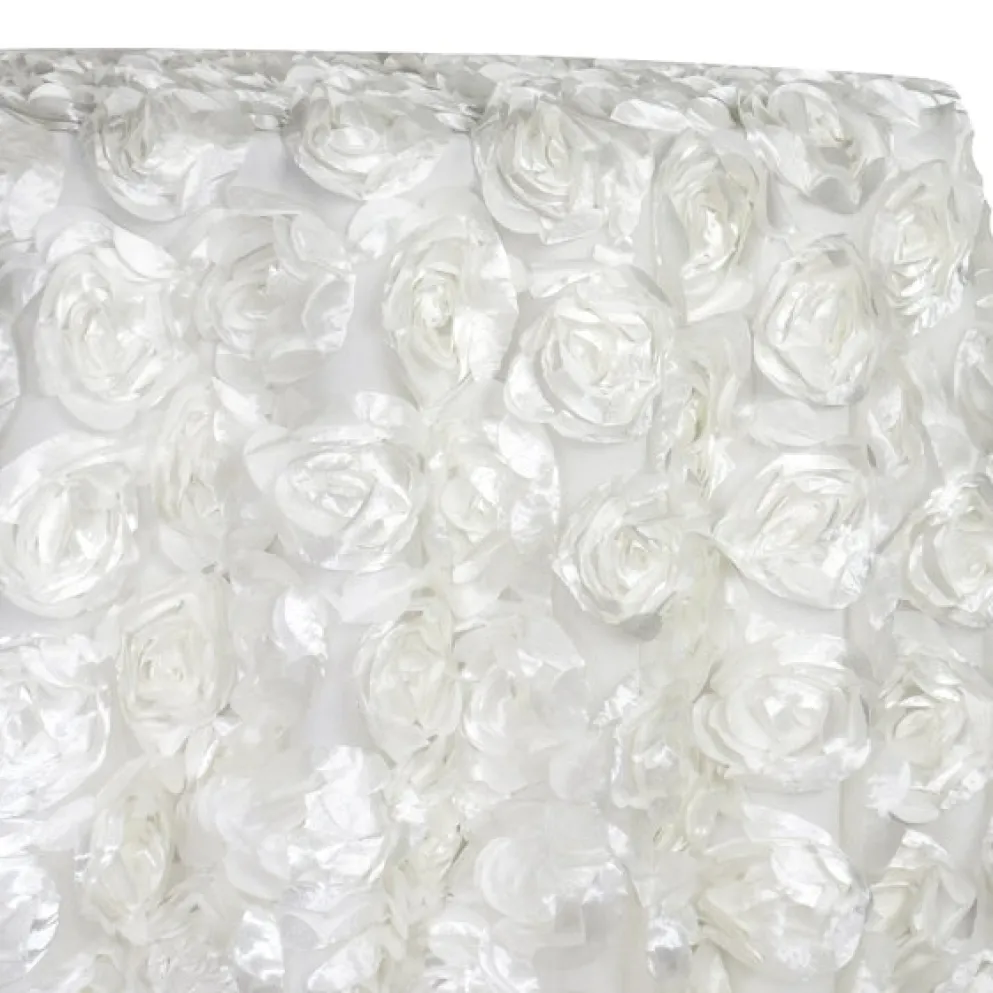 Peony Bouquet Table Linen in White