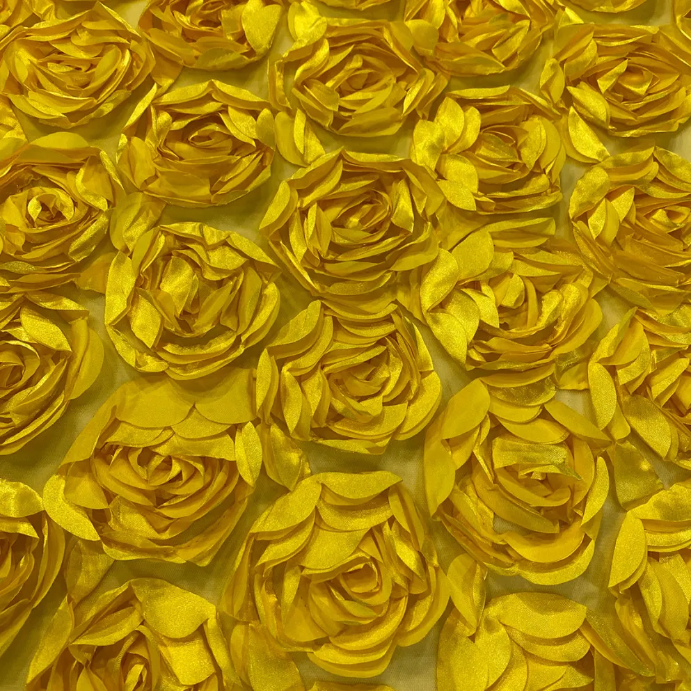 Peony Bouquet Table Linen in Yellow