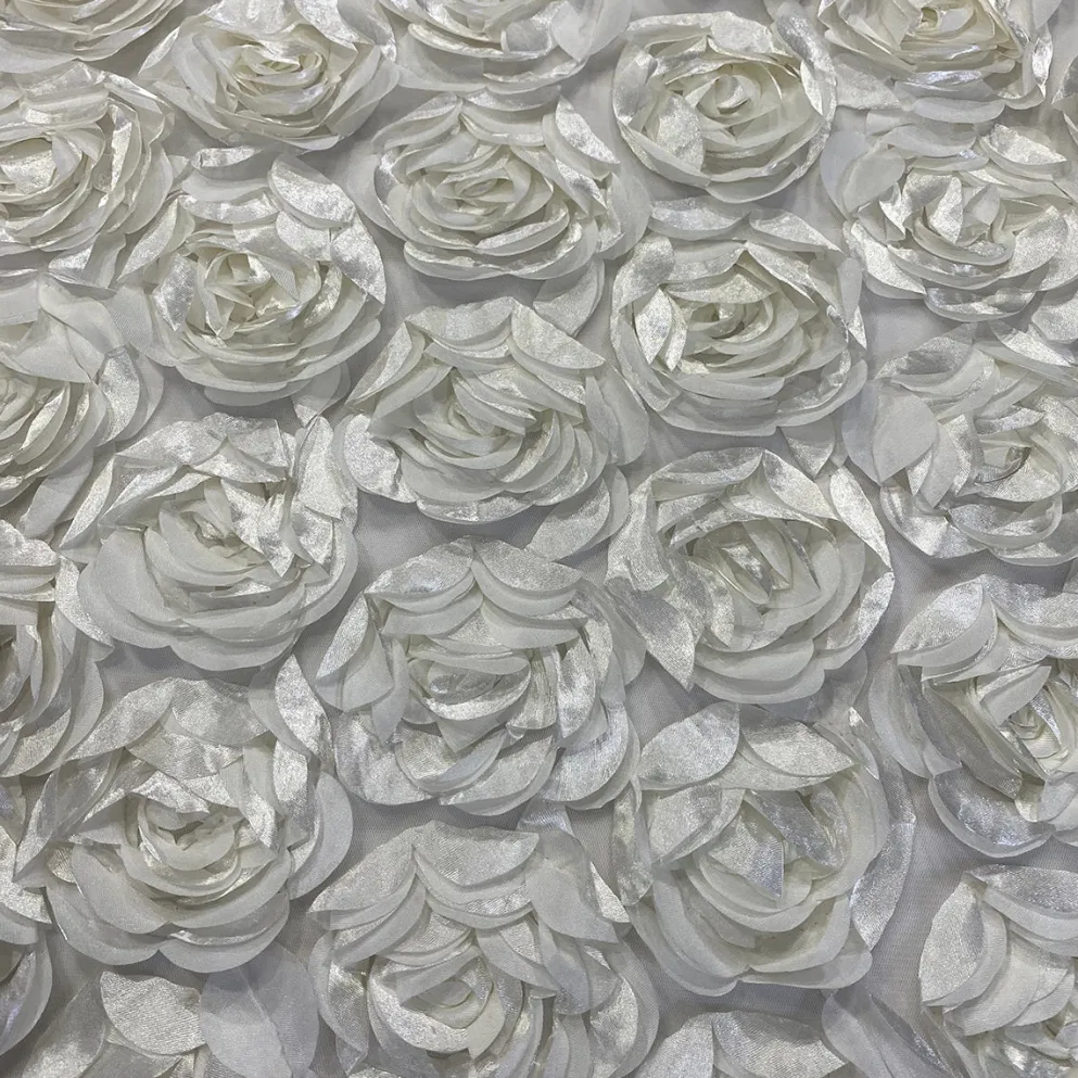 Peony Bouquet Table Runner in Ivory