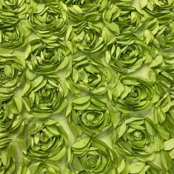 Peony Bouquet (w/ Poly Lining) Table Napkin in Lime