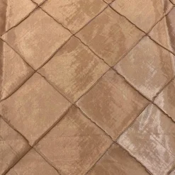 4" Pintuck Taffeta Table Linen in Khaki Blue 022