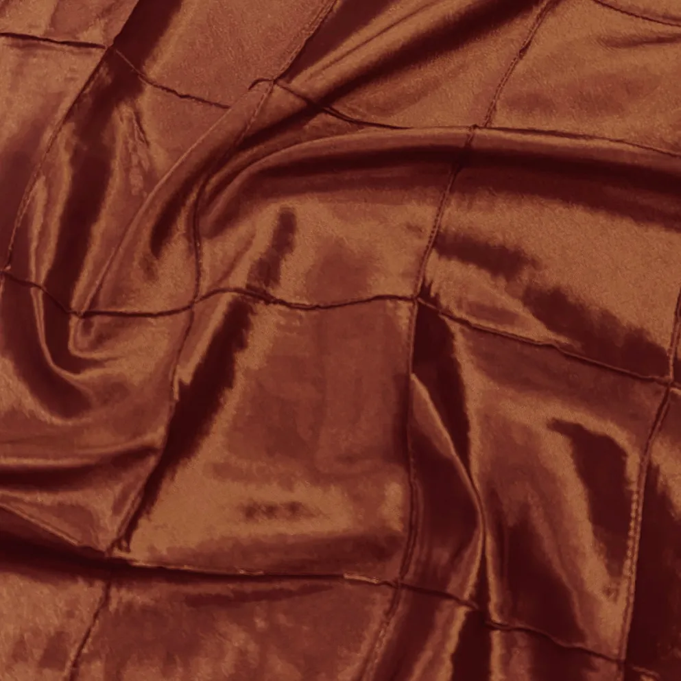 4" Pintuck Taffeta Table Napkin in Rust 032