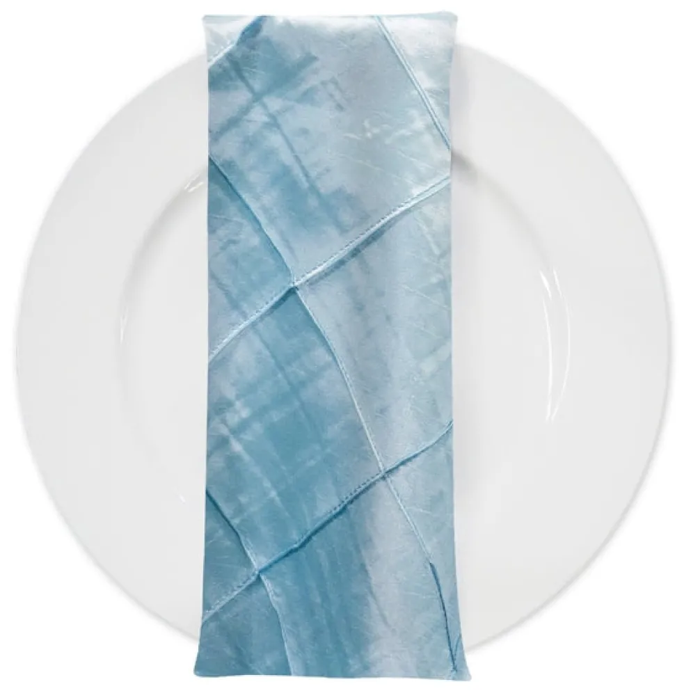 4" Pintuck Taffeta Table Napkin in Baby Blue 071