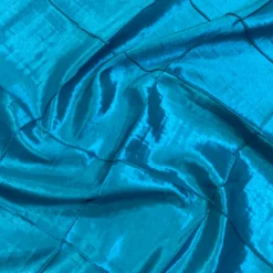 4" Pintuck Taffeta Table Napkin in Turquoise 112