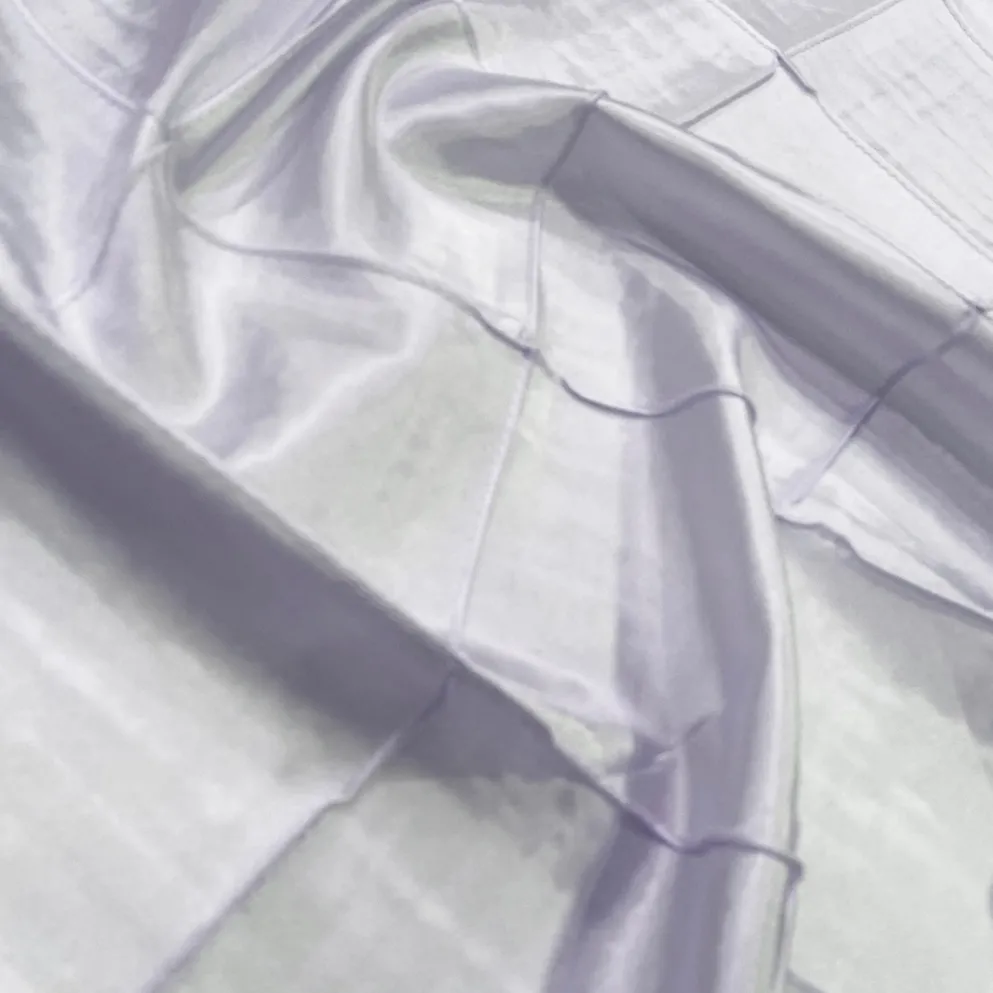 4" Pintuck Taffeta Table Napkin in White