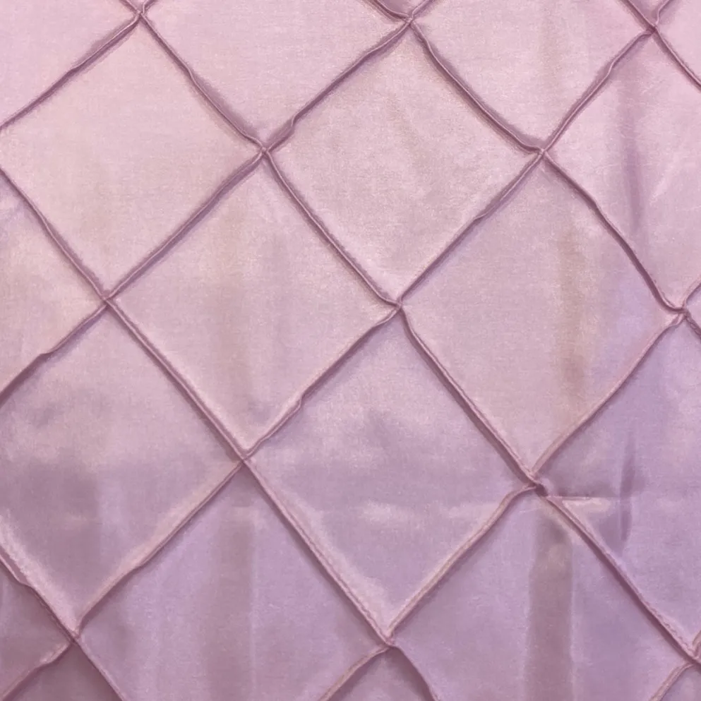 4" Pintuck Taffeta Table Runner in Pink 072