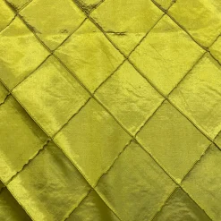 4" Pintuck Taffeta Table Runner in Lime 102