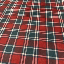 Plaid (Poly Print) Table Linen in Noble