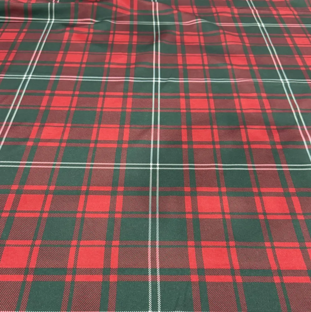 Plaid (Poly Print) Table Linen in Hollyridge